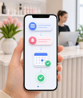 Confirmações automáticas de agendamento no celular